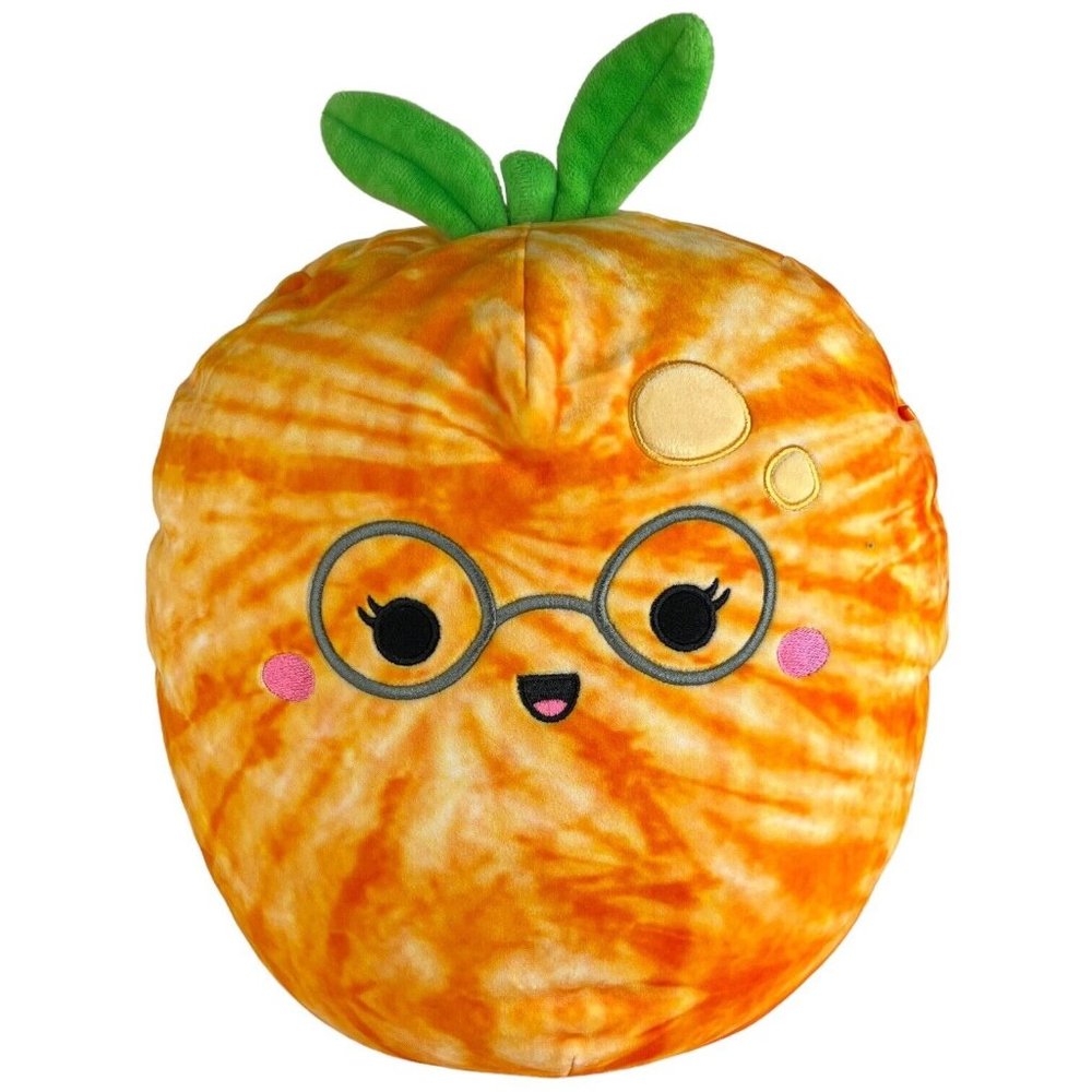 Squishmallow Judy The Tangerine Plush Orange 12 Inch Glasses Stuffed Animal Toy